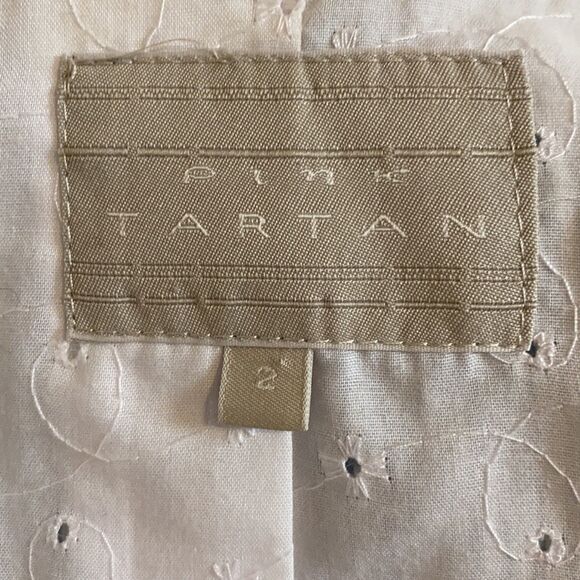 Pink Tartan Blue and White Seersucker Blazer  Jacket Size 2 EUC Summer c… - Picture 10 of 10